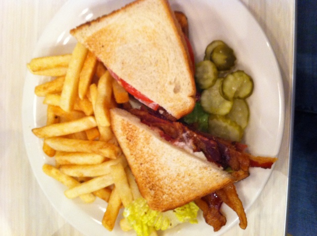 Blood on BLT and Fries BLT and Fries